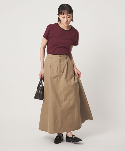 To b. by agnes b.(トゥービーバイアニエスベー)の「<To b. by agnes b.コラボ>ロゴ リンガー Tシャツ(Tシャツ/カットソー・レディース・ブラック/ワインレッド・FREE)」の11枚目の写真