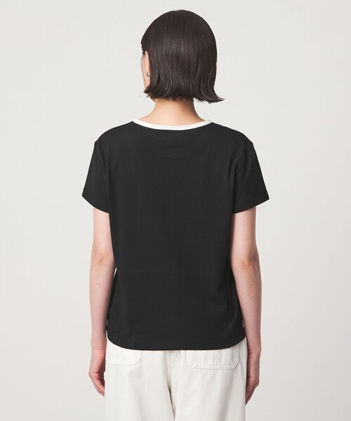 To b. by agnes b.(トゥービーバイアニエスベー)の「<To b. by agnes b.コラボ>ロゴ リンガー Tシャツ(Tシャツ/カットソー・レディース・ブラック/ワインレッド・FREE)」の16枚目の写真