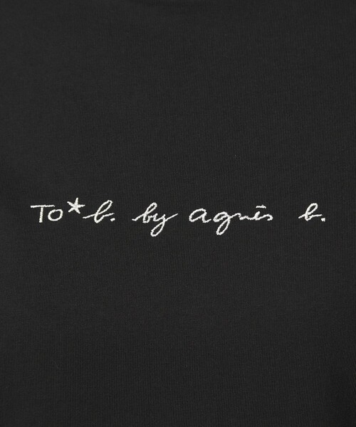To b. by agnes b.(トゥービーバイアニエスベー)の「<To b. by agnes b.コラボ>ロゴ リンガー Tシャツ(Tシャツ/カットソー・レディース・ブラック/ワインレッド・FREE)」の20枚目の写真