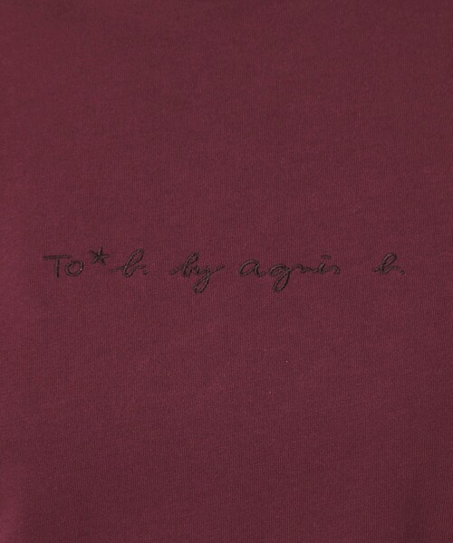 To b. by agnes b.(トゥービーバイアニエスベー)の「<To b. by agnes b.コラボ>ロゴ リンガー Tシャツ(Tシャツ/カットソー・レディース・ブラック/ワインレッド・FREE)」の22枚目の写真
