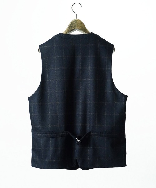 EGO TRIPPING(エゴトリッピング)の「mcg3859-FRENCH GILET windowpane ベスト(616756)(ベスト・メンズ・グレー系その他/ネイビー系・46/48)」の13枚目の写真