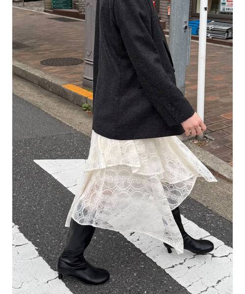 LAGUNAMOON（ラグナムーン）の「ストレッチロングブーツ（ブーツ・レディース・ブラック・MEDIUM/SMALL）」の12枚目の写真