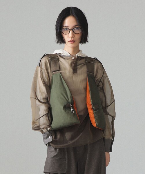 BEAMS BOY(ビームスボーイ)の「maturely / オクタ ミリタリー ベスト(Tシャツ/カットソー・レディース・ブラック/オリーブ・ONE SIZE)」の2枚目の写真