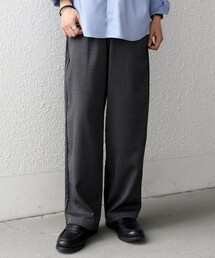 SHIPS any:〈洗濯機可能〉サイド ライン フリーサイズ リラックス イージー パンツ◇