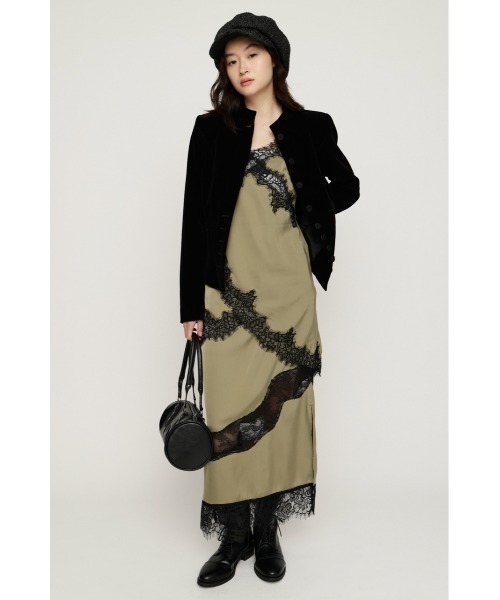 SLY(スライ)の「VINTAGE SATIN LACE SK ヴィンテージサテンレーススカート 秋服 冬服(スカート・レディース・ベージュ/ブラック/カーキ・FREE)」の14枚目の写真