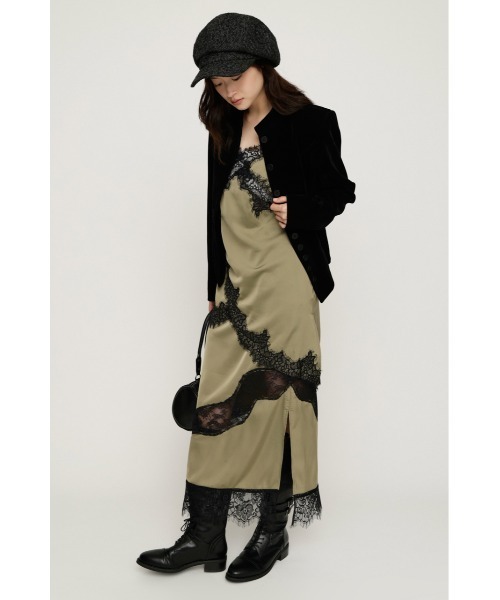 SLY(スライ)の「VINTAGE SATIN LACE SK ヴィンテージサテンレーススカート 秋服 冬服(スカート・レディース・ベージュ/ブラック/カーキ・FREE)」の15枚目の写真