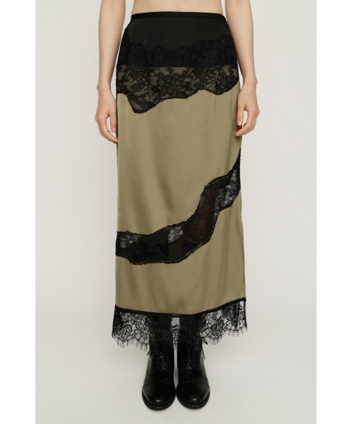 SLY(スライ)の「VINTAGE SATIN LACE SK ヴィンテージサテンレーススカート 秋服 冬服(スカート・レディース・ベージュ/ブラック/カーキ・FREE)」の19枚目の写真