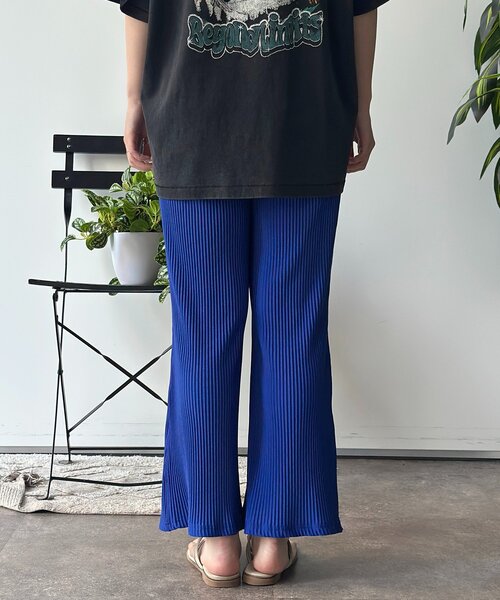 CPCM（シーピーシーエム）の「【PIPI's監修】プリーツフレアパンツ（その他パンツ・レディース・オレンジ/ブルー/ブラック/グリーン系・SMALL/MEDIUM/PS/TM）」の10枚目の写真