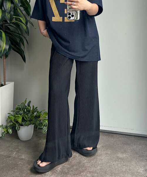 CPCM（シーピーシーエム）の「【PIPI's監修】プリーツフレアパンツ（その他パンツ・レディース・オレンジ/ブルー/ブラック/グリーン系・SMALL/MEDIUM/PS/TM）」の11枚目の写真
