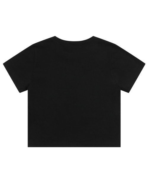 MUCENT(ムセント)の「ウェーブレタリング半袖Tシャツ(Tシャツ/カットソー・レディース・ブラック・WOMENS/M/L/XL)」の2枚目の写真
