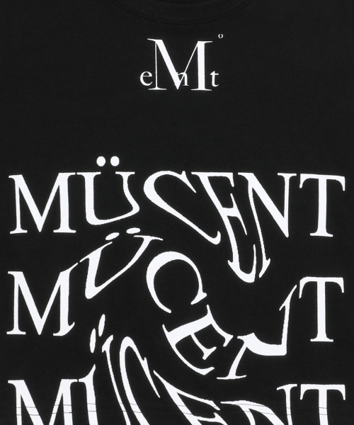 MUCENT(ムセント)の「ウェーブレタリング半袖Tシャツ(Tシャツ/カットソー・レディース・ブラック・WOMENS/M/L/XL)」の4枚目の写真