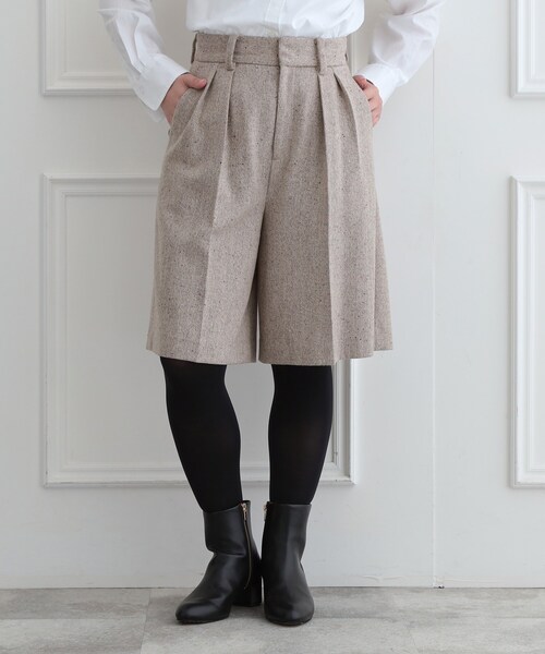 DRESSTERIOR(ドレステリア)の「【セットアップ可】ネップツイードバミューダパンツ(その他パンツ・レディース・グレー系その他4/ベージュ系3・38/36)」の10枚目の写真
