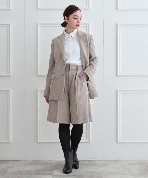 DRESSTERIOR(ドレステリア)の「【セットアップ可】ネップツイードバミューダパンツ(その他パンツ・レディース・グレー系その他4/ベージュ系3・38/36)」の12枚目の写真