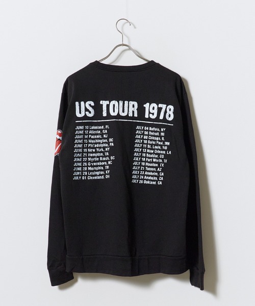 ROCK-OFF(ロックオフ)の「THE ROLLING STONES / ザ・ローリング・ストーンズ US Tour 1978 クルーネックスウェット トレーナー バンド ロック メンズ レディース 2026年秋 秋服(スウェット・メンズ・ブラック・M/L/XL)」の2枚目の写真