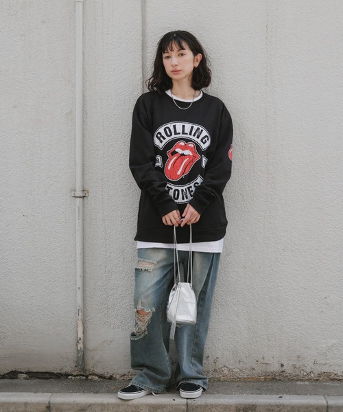 ROCK-OFF(ロックオフ)の「THE ROLLING STONES / ザ・ローリング・ストーンズ US Tour 1978 クルーネックスウェット トレーナー バンド ロック メンズ レディース 2026年秋 秋服(スウェット・メンズ・ブラック・M/L/XL)」の18枚目の写真