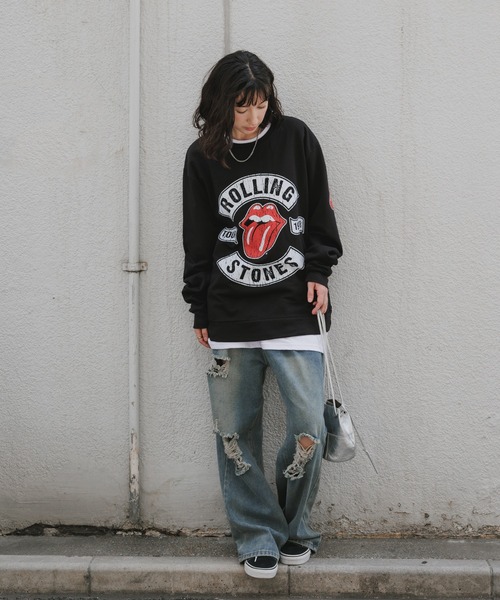 ROCK-OFF(ロックオフ)の「THE ROLLING STONES / ザ・ローリング・ストーンズ US Tour 1978 クルーネックスウェット トレーナー バンド ロック メンズ レディース 2026年秋 秋服(スウェット・メンズ・ブラック・M/L/XL)」の19枚目の写真