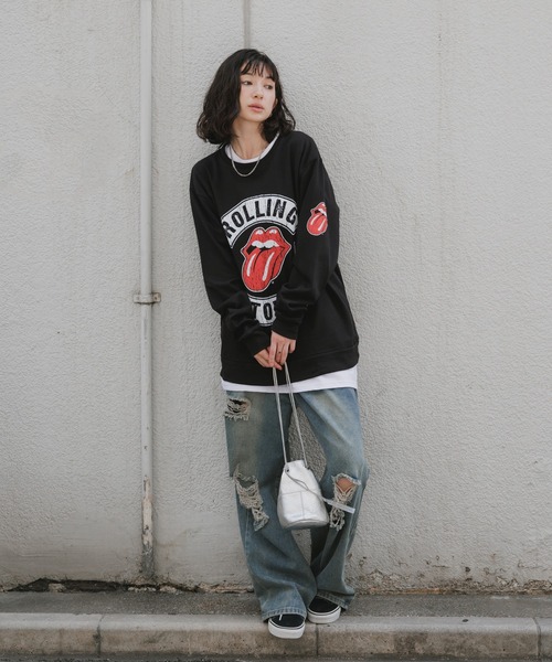 ROCK-OFF(ロックオフ)の「THE ROLLING STONES / ザ・ローリング・ストーンズ US Tour 1978 クルーネックスウェット トレーナー バンド ロック メンズ レディース 2026年秋 秋服(スウェット・メンズ・ブラック・M/L/XL)」の20枚目の写真