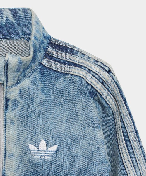adidas(アディダス)の「ファイヤーバード デニム トラックトップ / ジャージ / アディダスオリジナルス adidas Originals(デニムジャケット・キッズ・ブルー・60/70/80/90/100)」の3枚目の写真