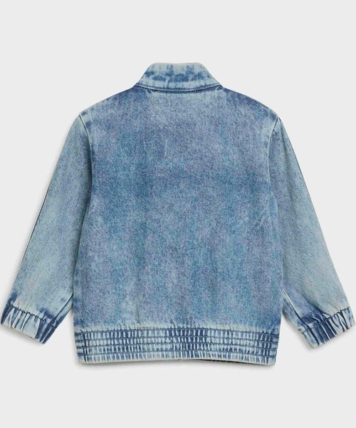adidas(アディダス)の「ファイヤーバード デニム トラックトップ / ジャージ / アディダスオリジナルス adidas Originals(デニムジャケット・キッズ・ブルー・60/70/80/90/100)」の2枚目の写真