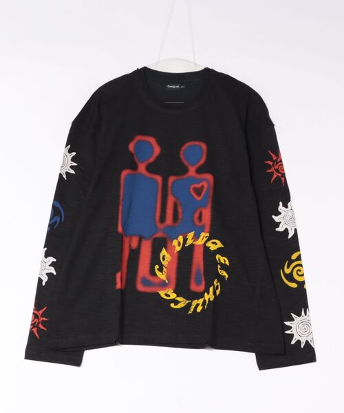 Desigual(デシグアル)の「ロボットグラフィック長袖Tシャツ(Tシャツ/カットソー・メンズ・ブラック・XS/S/M/L/XL)」の8枚目の写真