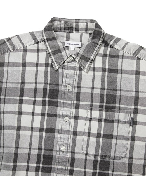 thisisneverthat(ディスイズネバーザット)の「Washed Check Shirt(シャツ/ブラウス・メンズ・ブルー/グレー/ピンク・XL/M/S/L)」の4枚目の写真