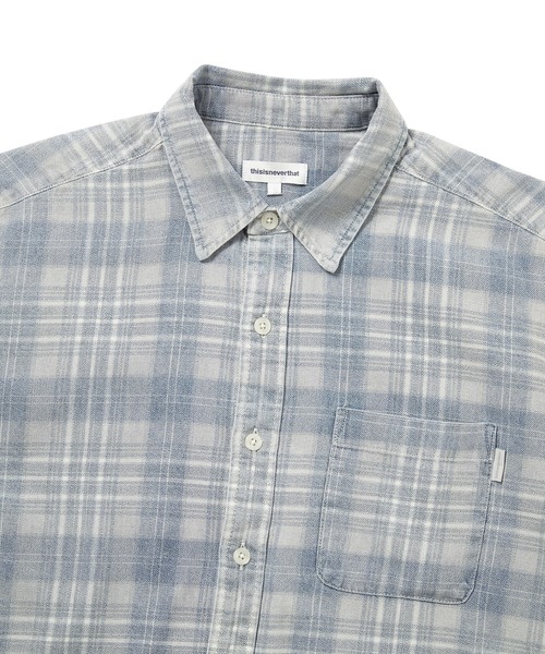 thisisneverthat(ディスイズネバーザット)の「Washed Check Shirt(シャツ/ブラウス・メンズ・ブルー/グレー/ピンク・XL/M/S/L)」の6枚目の写真