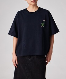 ウィメンズ フローラルエンブロイダリー 半袖Tシャツ / 265224 443V