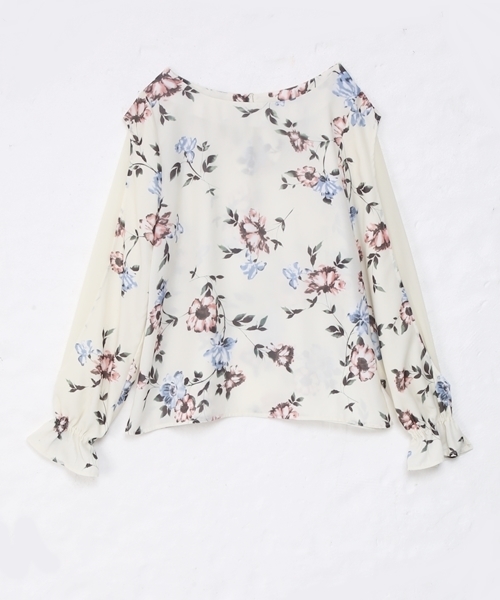 Chico(チコ)の「袖シースルーブラウス(シャツ/ブラウス・レディース・ホワイト/ホワイト系その他/ベージュ系その他・FREE)」の7枚目の写真