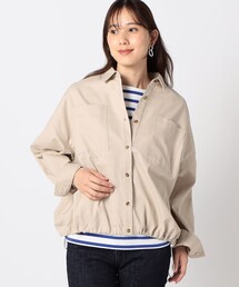 ドロスト仕様 ブルゾンライクシャツ