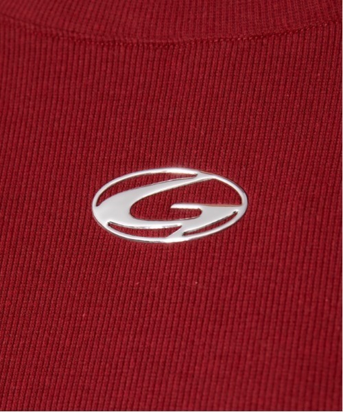 GORGE(ゴージ)の「サイドシャーリングドロスト シリコンロゴトップス|全3色(Tシャツ/カットソー・レディース・杢グレー/ブラック/ボルドー・F)」の19枚目の写真