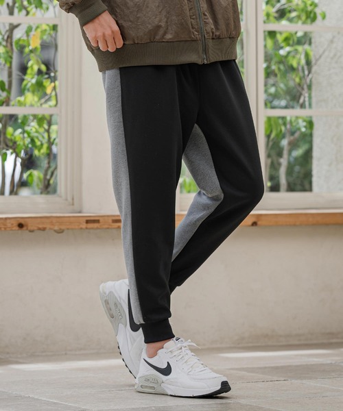 CAMBIO(カンビオ)の「mp15396- Double Knit Two Tone Jogger Pants ジョガーパンツ(CAM26AW-007)(その他パンツ・メンズ・ブラック系その他/ブルー系その他/グレー系その他・S/L/M)」の4枚目の写真