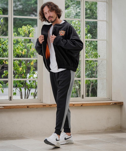 CAMBIO(カンビオ)の「mp15396- Double Knit Two Tone Jogger Pants ジョガーパンツ(CAM26AW-007)(その他パンツ・メンズ・ブラック系その他/ブルー系その他/グレー系その他・S/L/M)」の7枚目の写真
