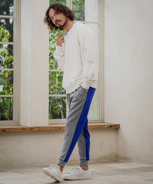 CAMBIO(カンビオ)の「mp15396- Double Knit Two Tone Jogger Pants ジョガーパンツ(CAM26AW-007)(その他パンツ・メンズ・ブラック系その他/ブルー系その他/グレー系その他・S/L/M)」の19枚目の写真