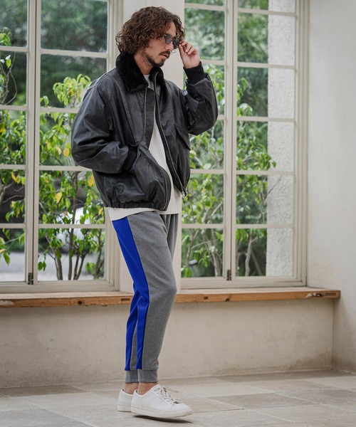 CAMBIO(カンビオ)の「mp15396- Double Knit Two Tone Jogger Pants ジョガーパンツ(CAM26AW-007)(その他パンツ・メンズ・ブラック系その他/ブルー系その他/グレー系その他・S/L/M)」の20枚目の写真