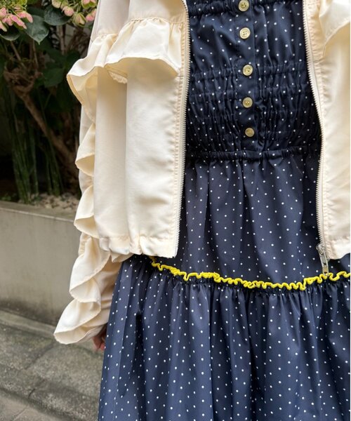 w closet(ダブルクローゼット)の「2WAYシャーリングキャミワンピース(ワンピース・レディース・ブルー/ネイビー・SMALL/MEDIUM)」の12枚目の写真