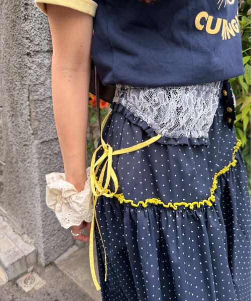 w closet(ダブルクローゼット)の「2WAYシャーリングキャミワンピース(ワンピース・レディース・ブルー/ネイビー・SMALL/MEDIUM)」の20枚目の写真