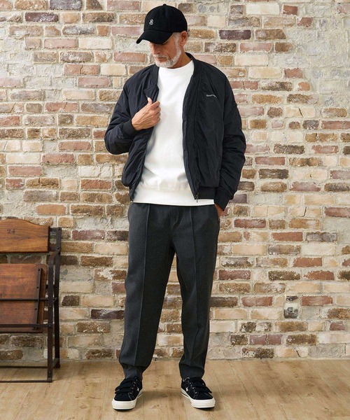 Maison code 13(メゾンコードサーティーン)の「mj11801- Asymmetric Nylon MA1 ナイロンMA-1ジャケット(M26W-07)(MA-1・メンズ・ブラック/カーキ・S/M/L)」の14枚目の写真