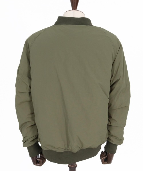 Maison code 13(メゾンコードサーティーン)の「mj11801- Asymmetric Nylon MA1 ナイロンMA-1ジャケット(M26W-07)(MA-1・メンズ・ブラック/カーキ・S/M/L)」の19枚目の写真