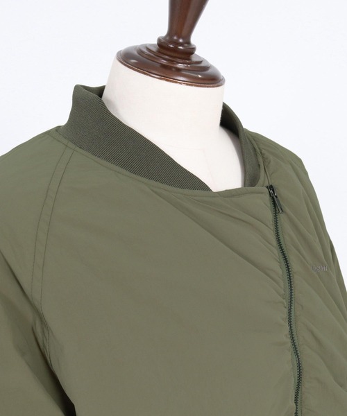 Maison code 13(メゾンコードサーティーン)の「mj11801- Asymmetric Nylon MA1 ナイロンMA-1ジャケット(M26W-07)(MA-1・メンズ・ブラック/カーキ・S/M/L)」の20枚目の写真