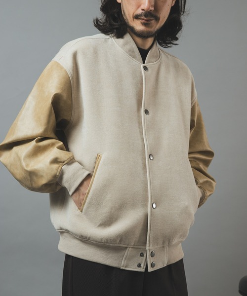 ITEMS URBANRESEARCH(アイテムズ アーバンリサーチ)の「WOVEN MOLLE アワードジャケット(ブルゾン・メンズ・ブラック/ダークブラウン/オフホワイト・MEDIUM/LARGE)」の2枚目の写真