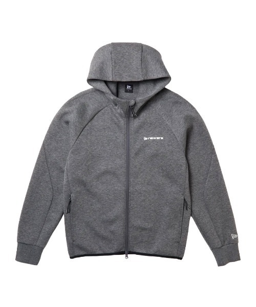 NEW ERA(ニューエラ)の「【NEW ERA】テック スウェット フルジップ フーディー Emboss Logo ゴルフ / 3カラー(パーカー・メンズ・オートミール/ダークグレー/ブラック・L/M)」の2枚目の写真