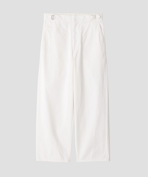 YLEVE（イレーヴ）の「Ｙ / ORGANIC COTTON CHINO ADJUSTER TROUSERS（その他パンツ・メンズ・ホワイト・1/4）」の2枚目の写真