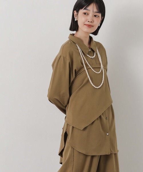 Gready Brilliant(グレディブリリアン)の「スカーフ付きシャツ(シャツ/ブラウス・レディース・キャメル/アイボリー・38)」の17枚目の写真