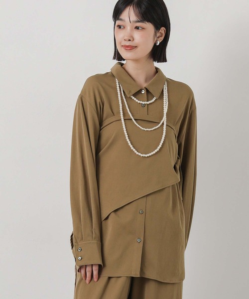 Gready Brilliant(グレディブリリアン)の「スカーフ付きシャツ(シャツ/ブラウス・レディース・キャメル/アイボリー・38)」の19枚目の写真