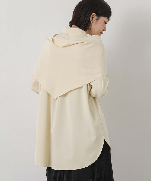 Gready Brilliant(グレディブリリアン)の「スカーフ付きシャツ(シャツ/ブラウス・レディース・キャメル/アイボリー・38)」の10枚目の写真