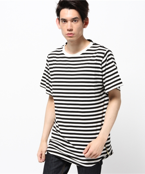 DANKE SCHON（ダンケシェーン）の「DankeSchon/ダンケシェーン/New SideZip S/S T-Shirts（Tシャツ/カットソー・メンズ・ブラック/カーキ/その他/ホワイト/グレー・FREE）」の5枚目の写真