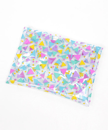 WEGO/総柄クリアクラッチバッグ