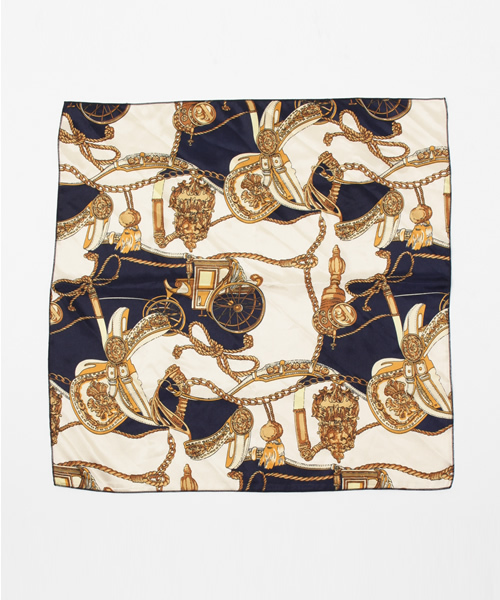 WEGO(ウィゴー)の「WEGO/チェーンガラスカーフ(バンダナ/スカーフ・レディース・ネイビー/ベージュ/レッド・FREE)」の6枚目の写真