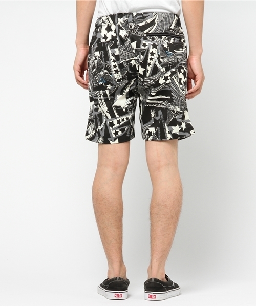 ALDIES（アールディーズ）の「Wing Star Short Pants スタープリント クライミングショートパンツ（その他パンツ・メンズ・レッド/ブラック・MEDIUM/SMALL/LARGE/X-LARGE）」の4枚目の写真