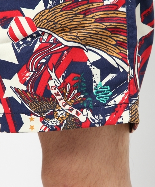 ALDIES（アールディーズ）の「Wing Star Short Pants スタープリント クライミングショートパンツ（その他パンツ・メンズ・レッド/ブラック・MEDIUM/SMALL/LARGE/X-LARGE）」の11枚目の写真